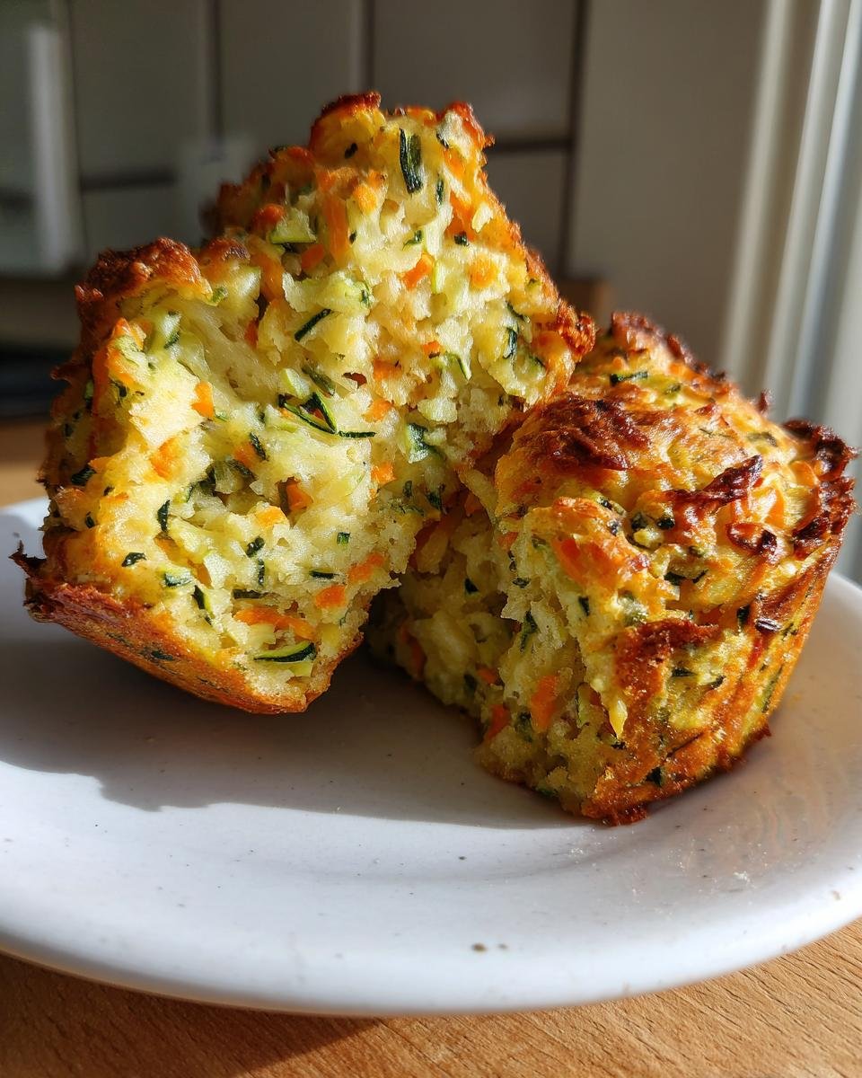 Savory Zucchini, Potato, Carrot, and Cheese Muffins - detail 3
