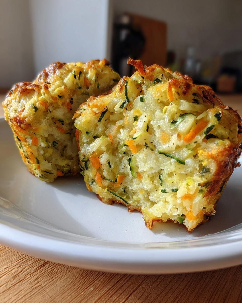 Savory Zucchini, Potato, Carrot, and Cheese Muffins - detail 4