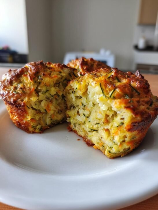 Savory Zucchini, Potato, Carrot, and Cheese Muffins