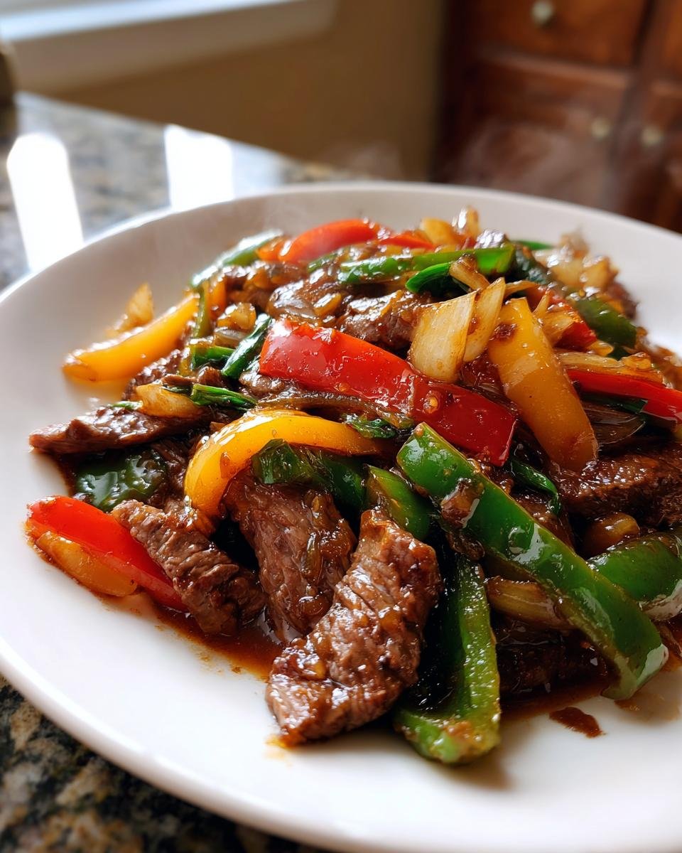 Sizzling Chinese Pepper Steak with Onions - detail 3