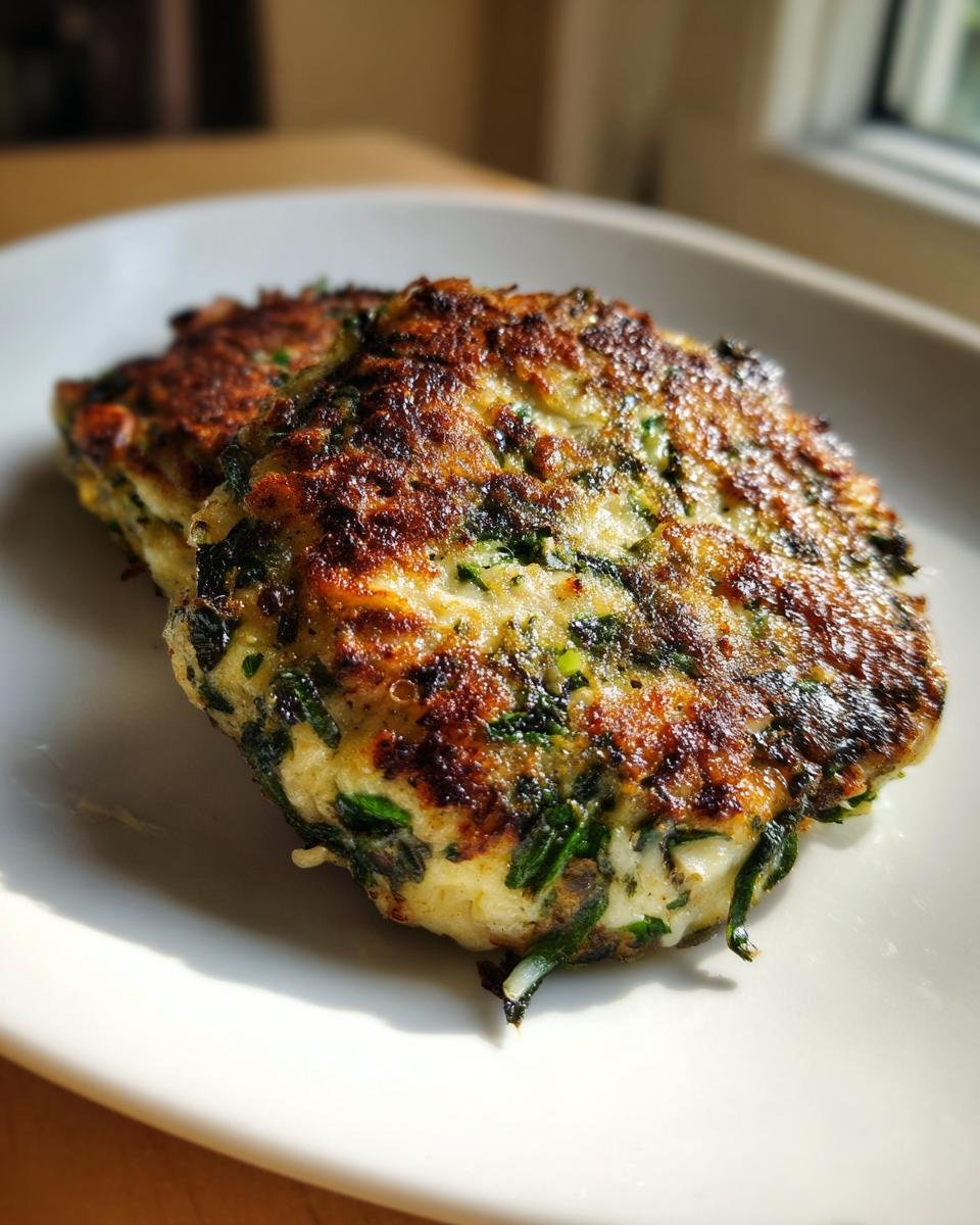 Spinach and Cheese Patties - detail 2