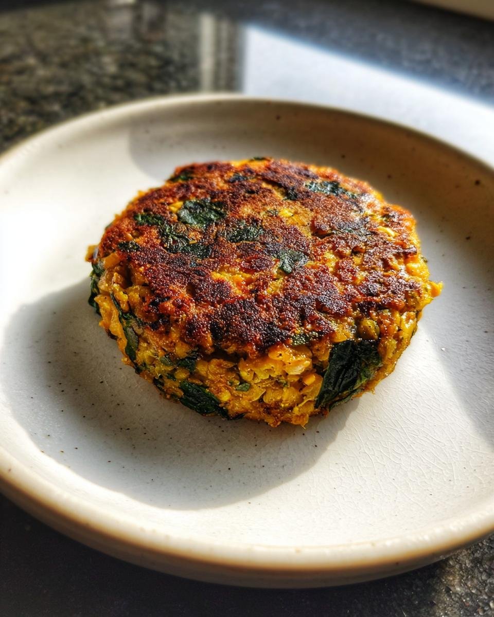 Spinach and Lentil Burgers - detail 5