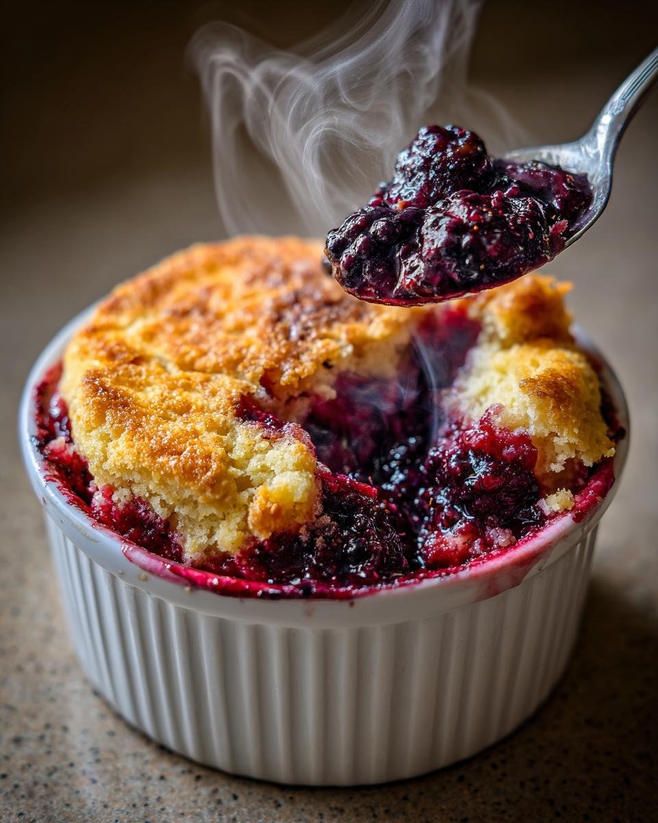 Warm Blackberry Cobbler - detail 1