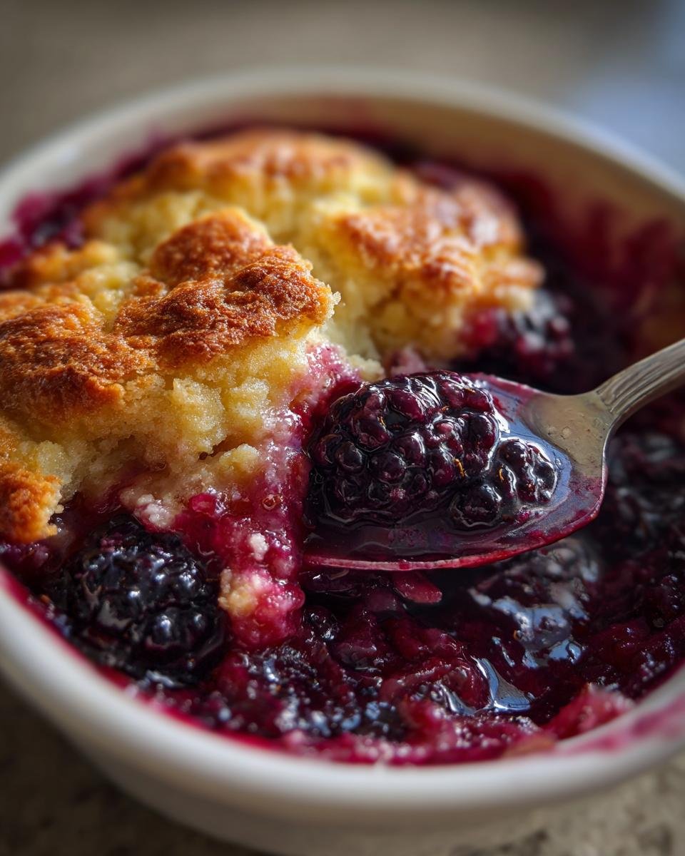 Warm Blackberry Cobbler - detail 2