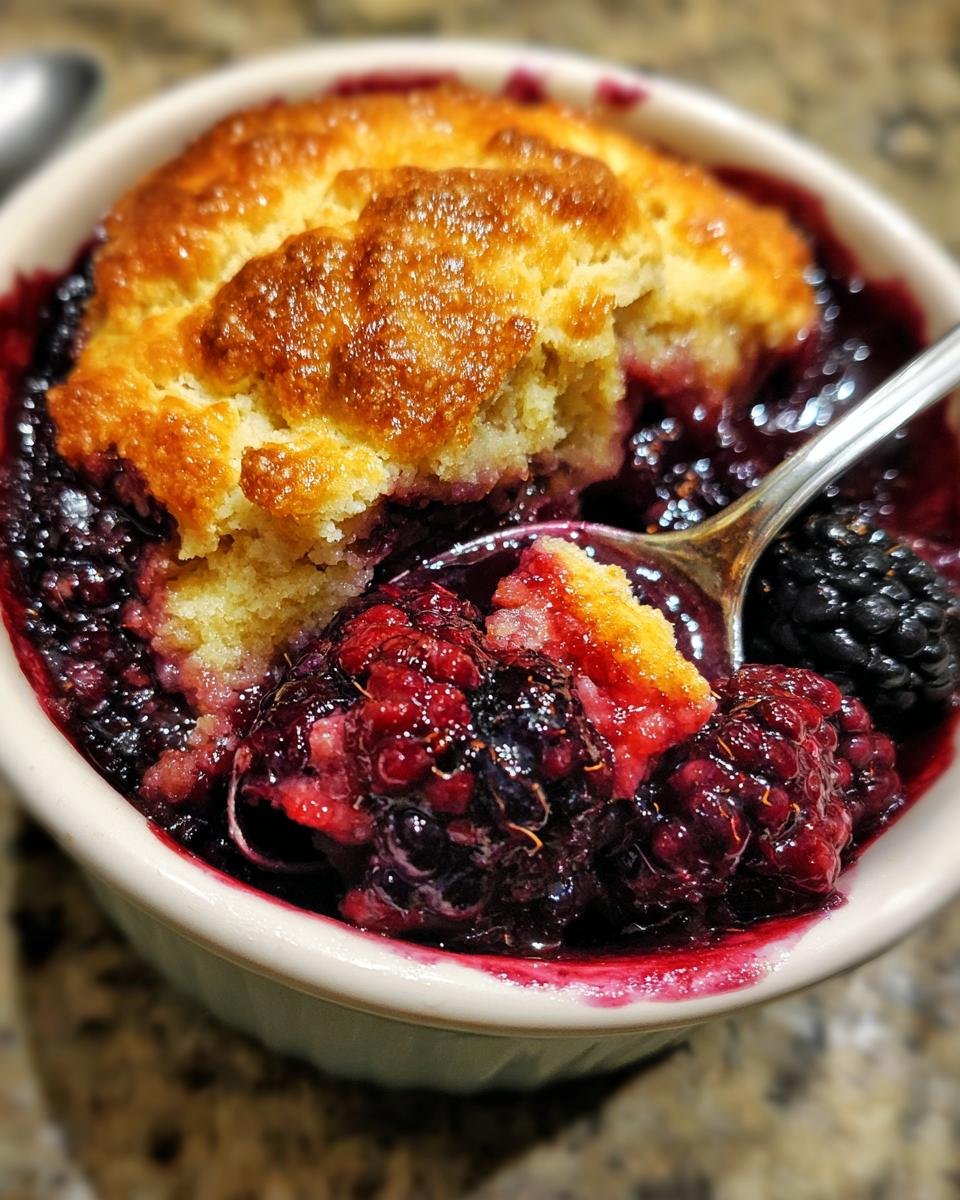 Warm Blackberry Cobbler - detail 3