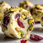 White Chocolate Cranberry Pistachio Truffles Recipe