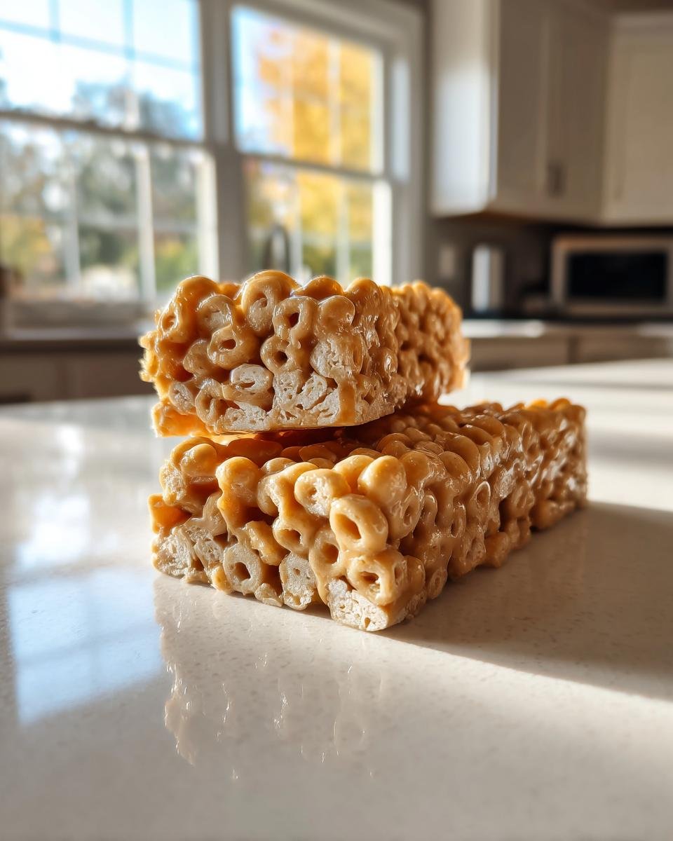 3 Ingredient Peanut Butter Cheerio Bars - detail 3
