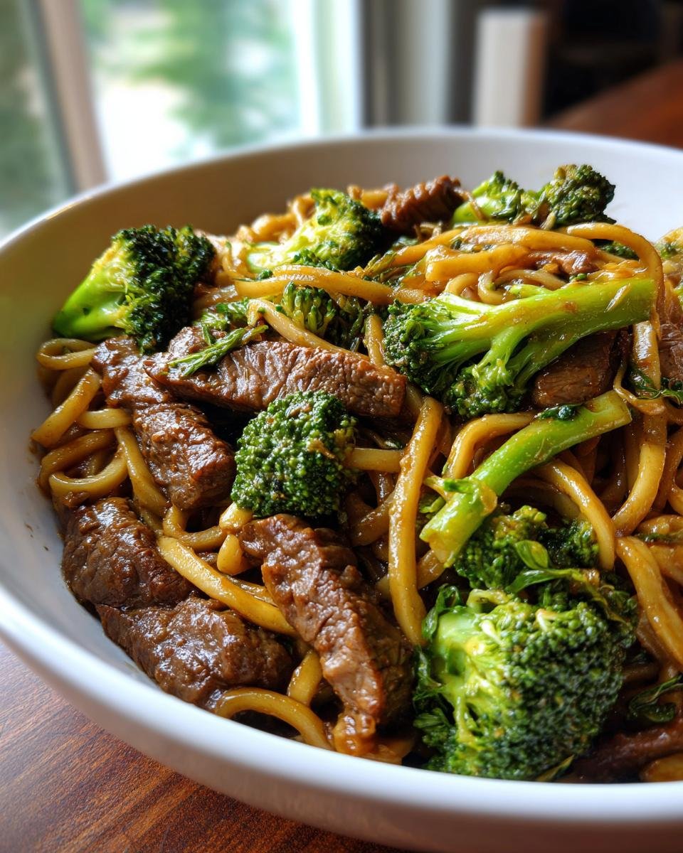 Beef and Broccoli Lo Mein - detail 1