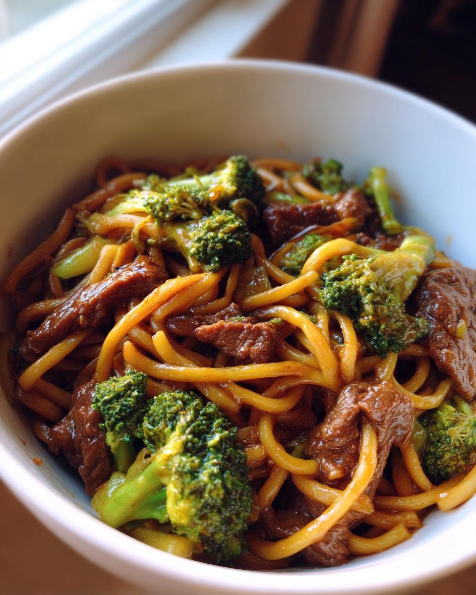 Beef and Broccoli Lo Mein - detail 2