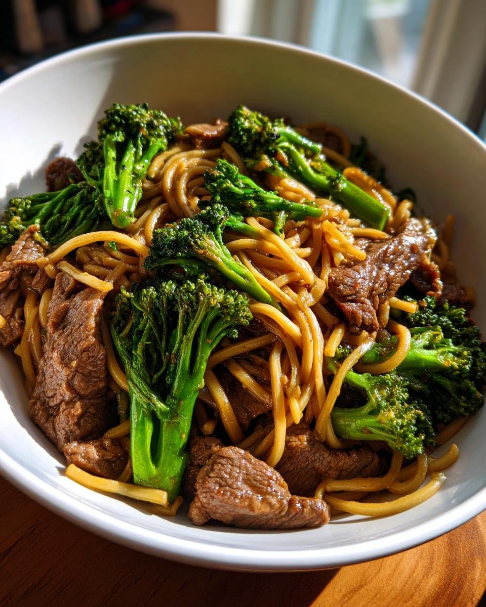 Beef and Broccoli Lo Mein - detail 3
