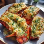 Broiled Lobster Tails in Creamy Garlic Butter Sauce