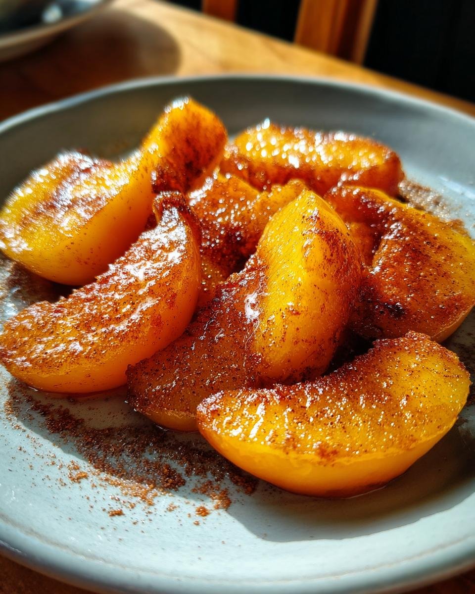 Caramelized Peaches on the Griddle - detail 1