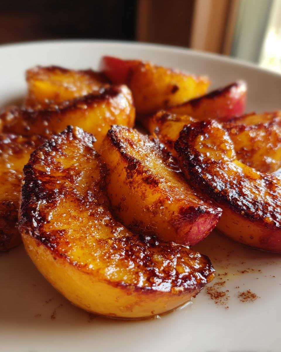 Caramelized Peaches on the Griddle - detail 3