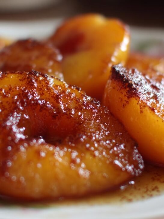 Caramelized Peaches on the Griddle