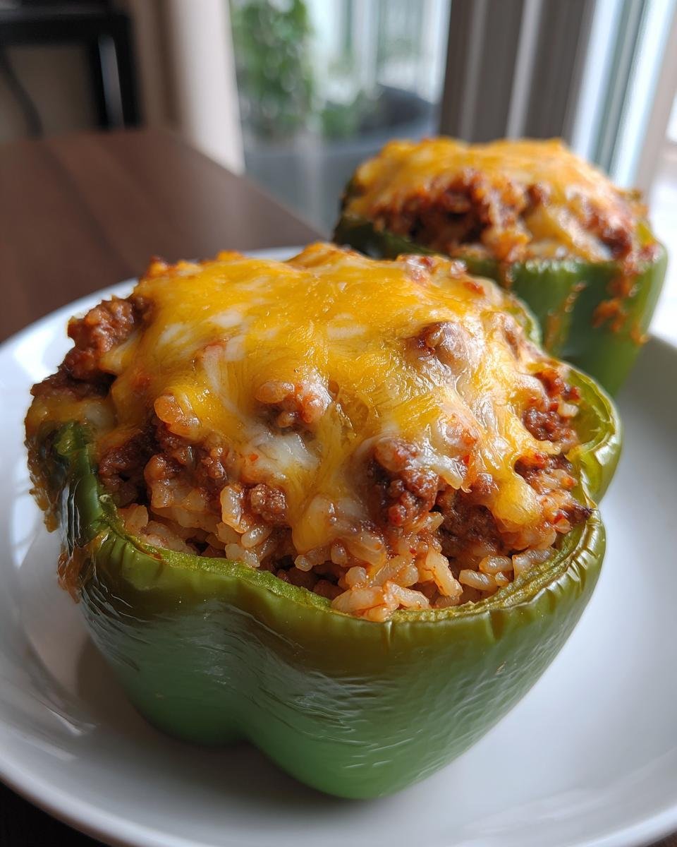 Cheesy Stuffed Pepper Beef Casserole - detail 2