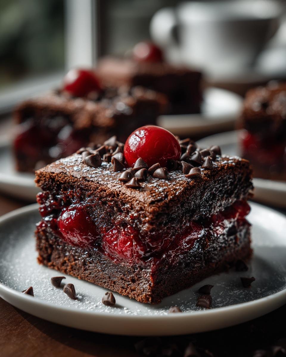 Chocolate Cherry Dump Cake - detail 1