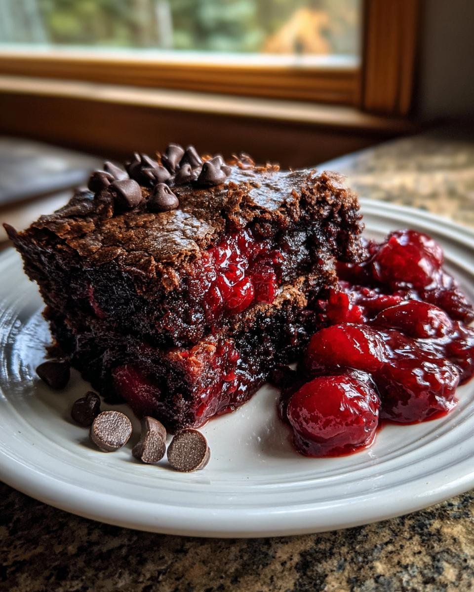 Chocolate Cherry Dump Cake - detail 2