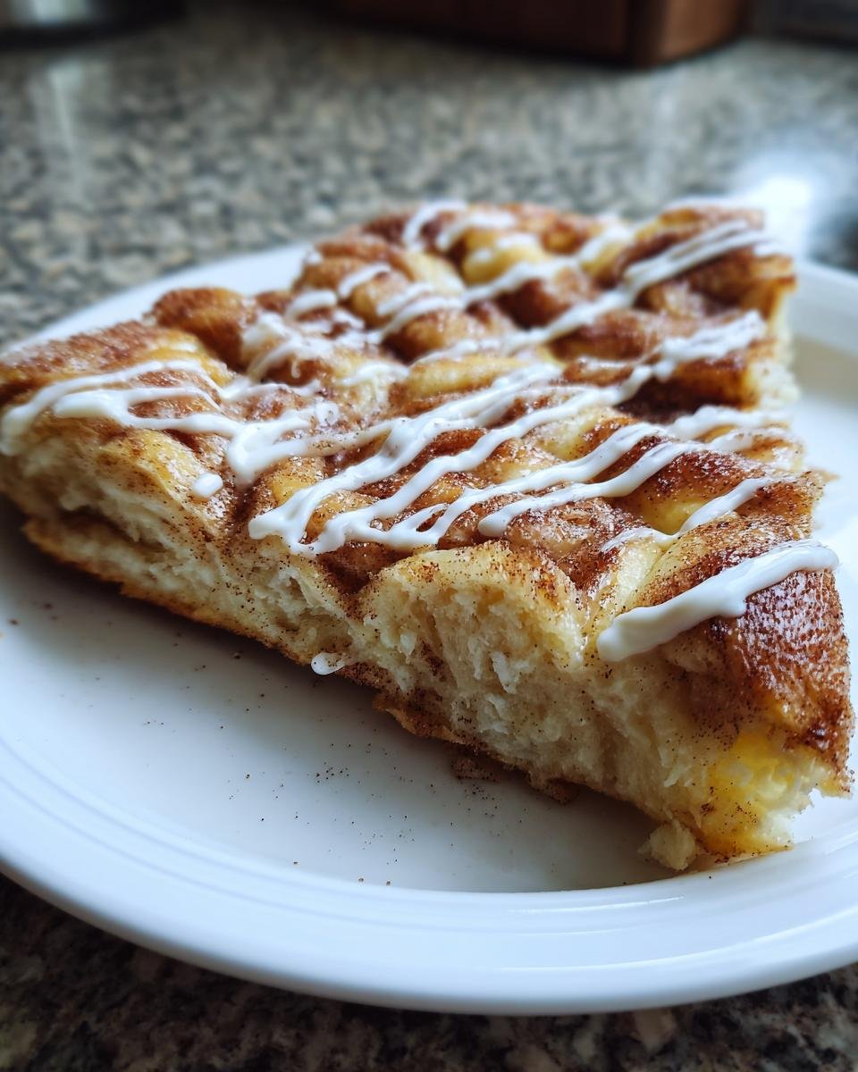 Cinnamon Sugar Crescent Roll Pizza - detail 1