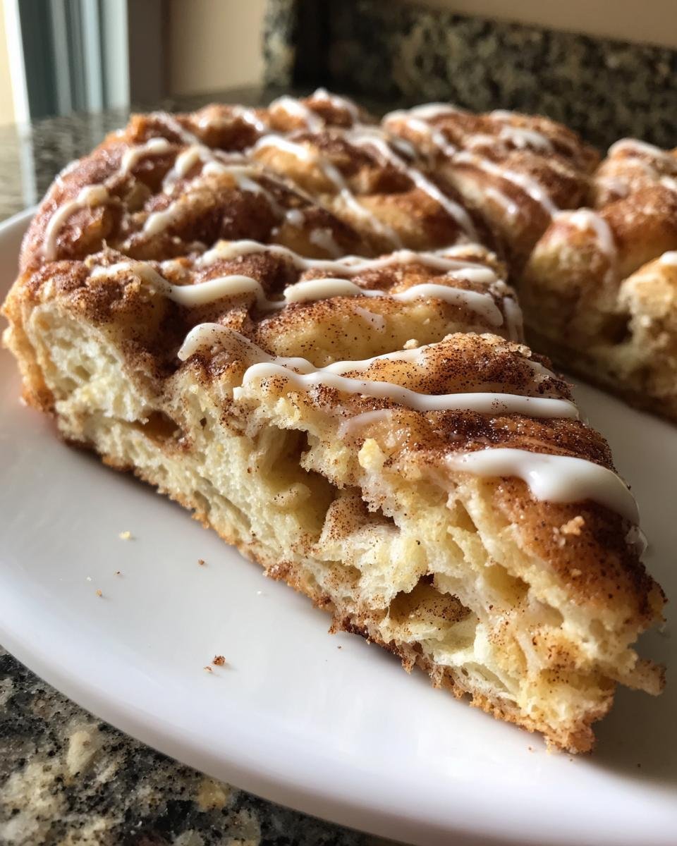 Cinnamon Sugar Crescent Roll Pizza - detail 2