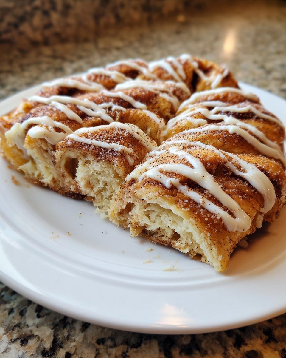 Cinnamon Sugar Crescent Roll Pizza - detail 3