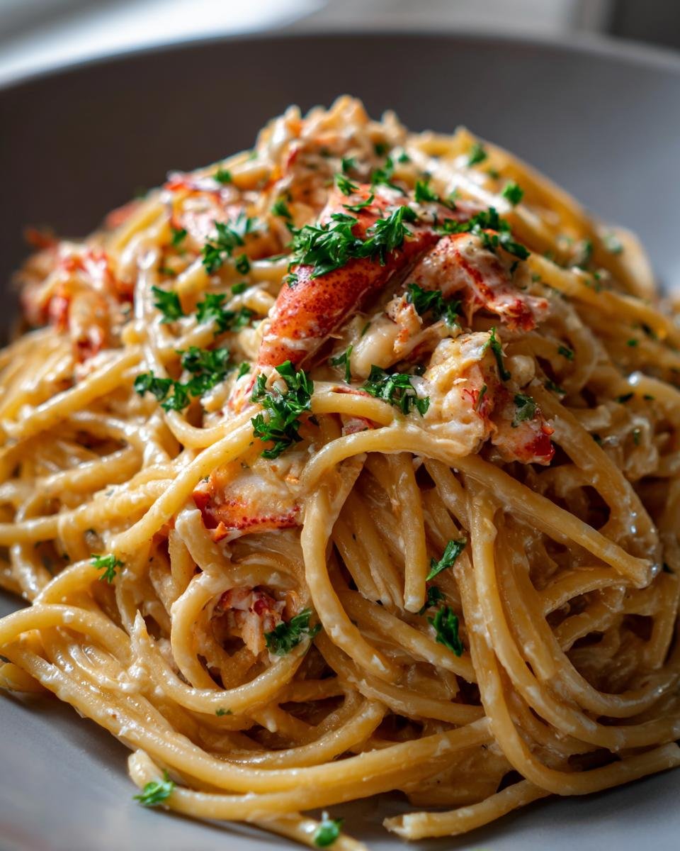 Creamy Lobster Spaghetti - detail 1