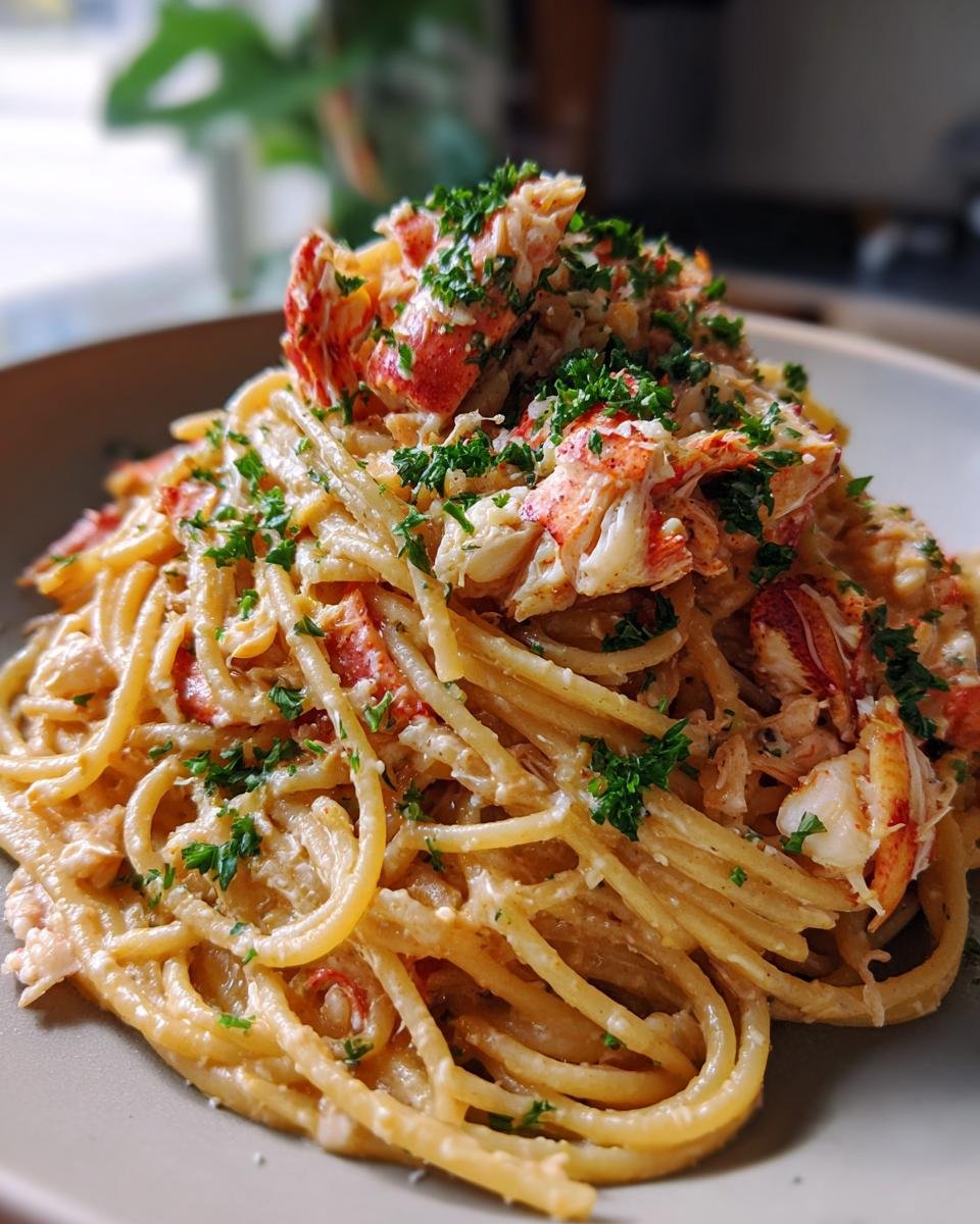 Creamy Lobster Spaghetti - detail 2