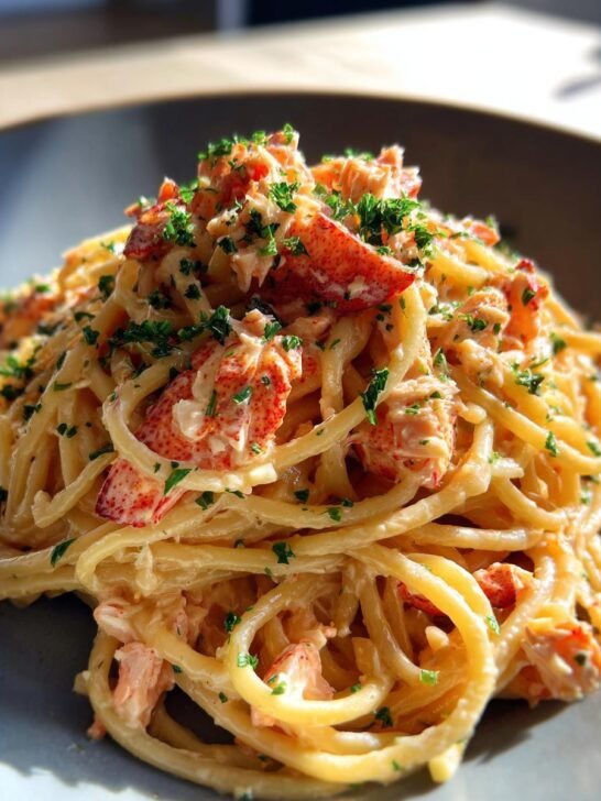 Creamy Lobster Spaghetti