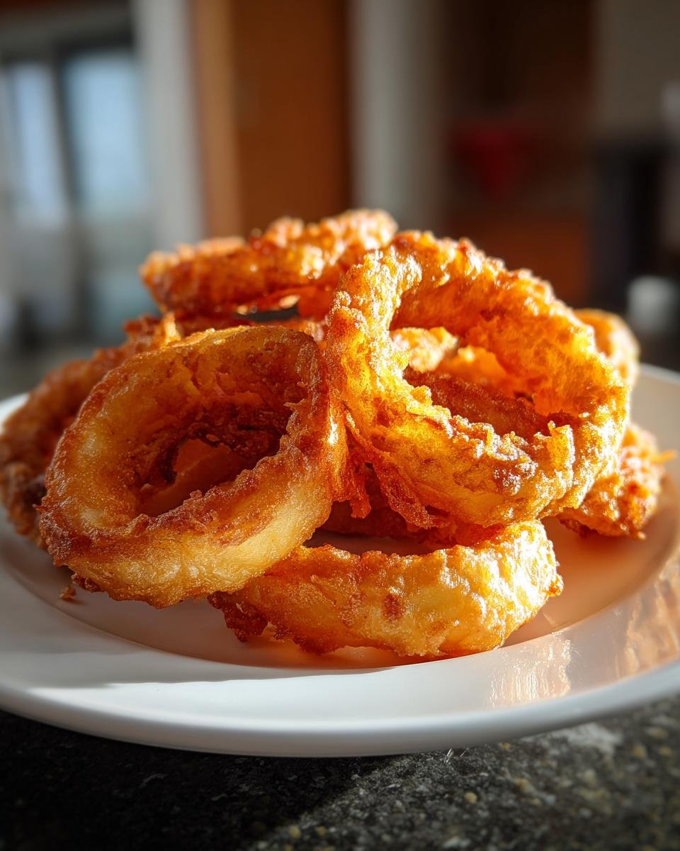 Crispy Homemade Deep Fried Onion Rings - detail 2