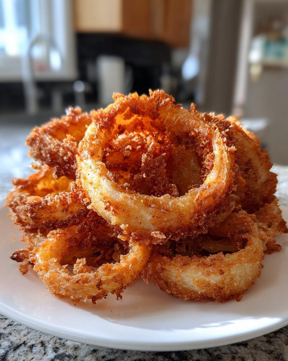 Crispy Homemade Deep Fried Onion Rings - detail 4
