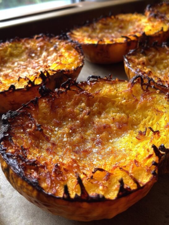 Crispy Parmesan Roasted Squash