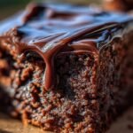 Decadent Mint Brownies with Ganache Topping