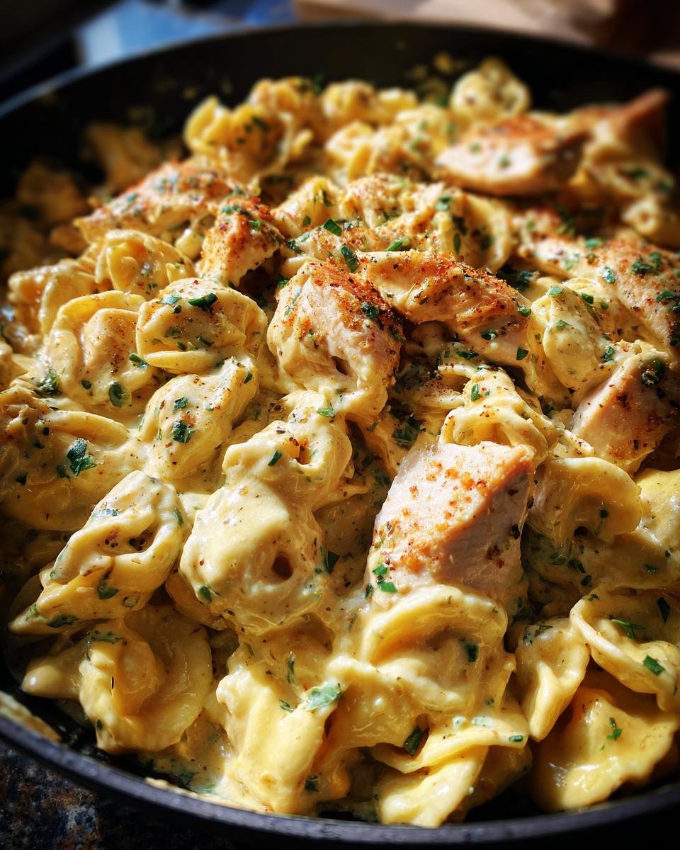 Easy Creamy Velveeta Chicken Tortellini One-Pot Dinner - detail 3