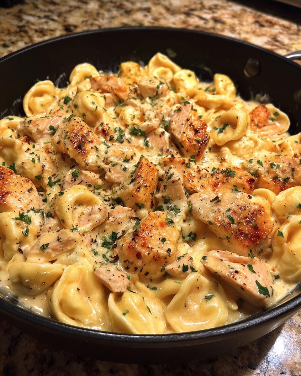 Easy Creamy Velveeta Chicken Tortellini One-Pot Dinner - detail 4