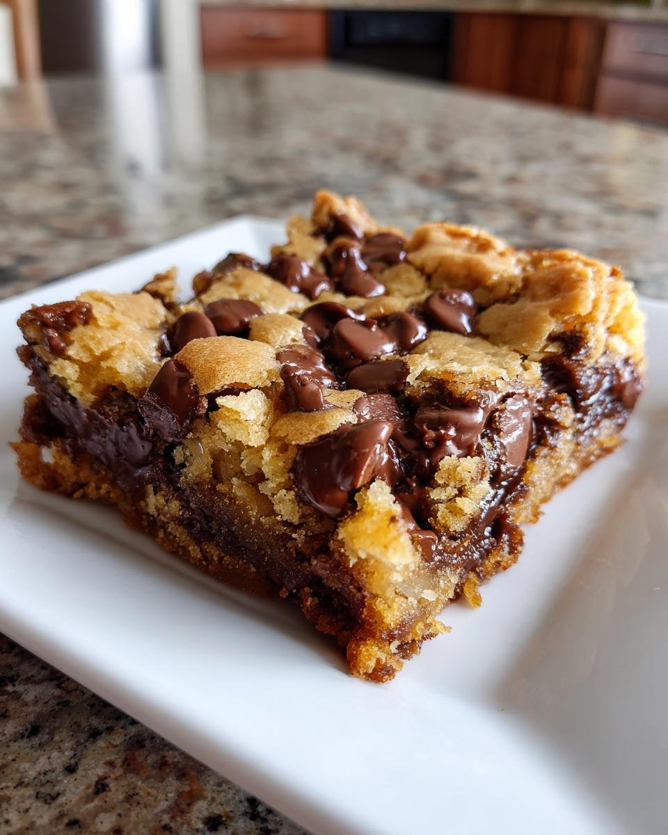 Gooey Chocolate Chip Cookie Bars - detail 1