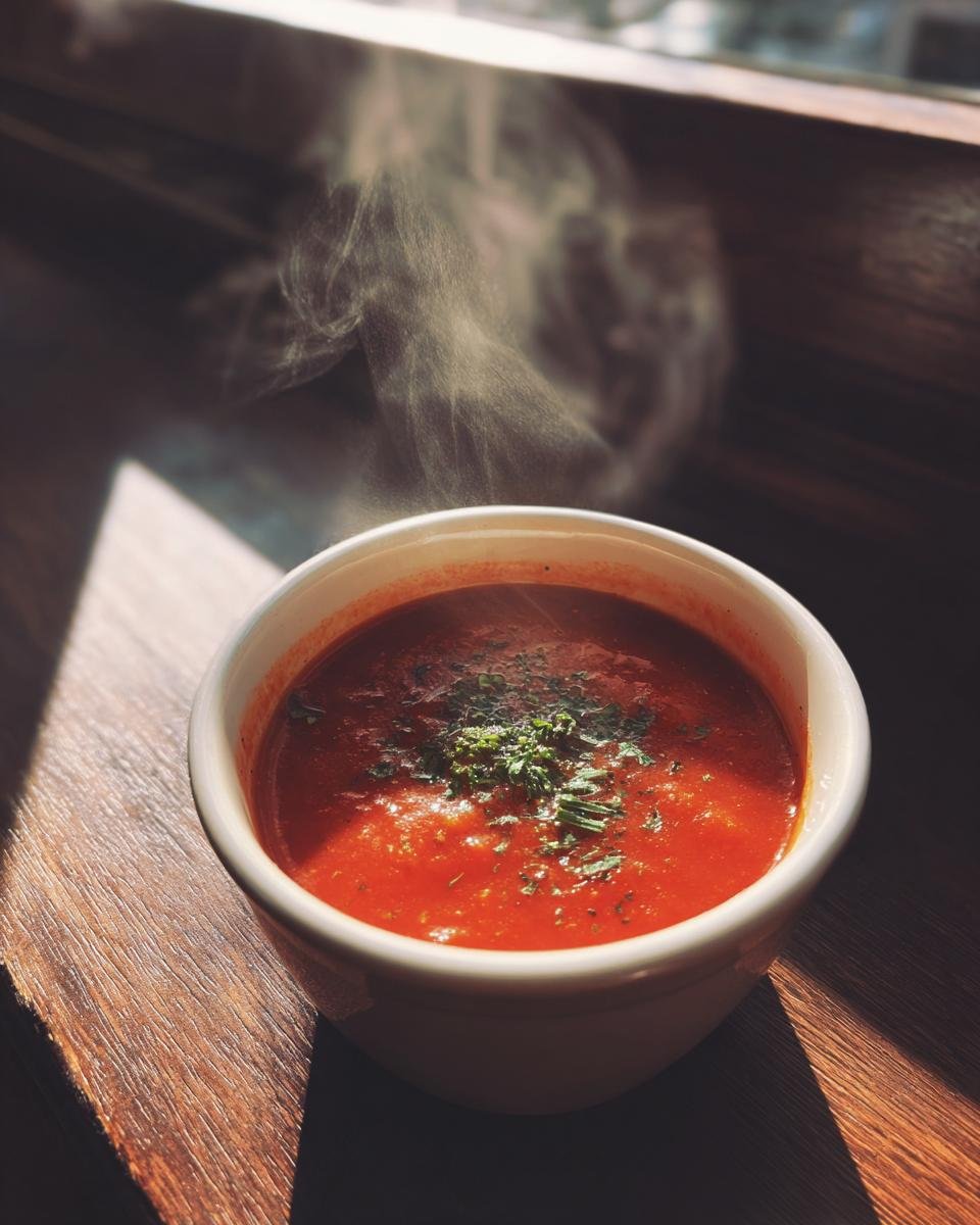 Homemade Tomato Basil Soup - detail 1
