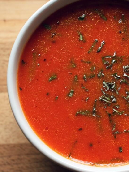 Homemade Tomato Basil Soup