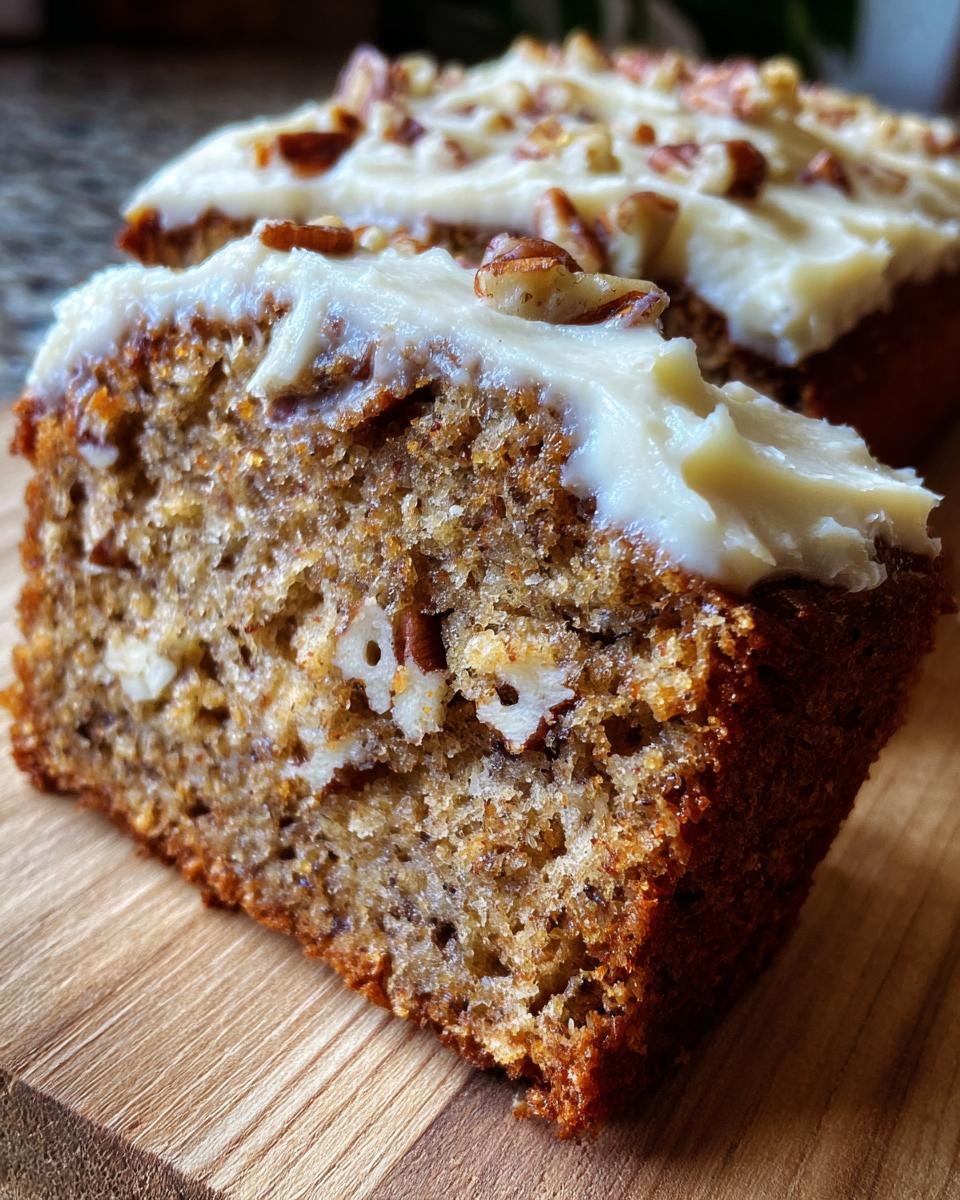 Hummingbird Bread with Cinnamon Cream Cheese Frosting - detail 4
