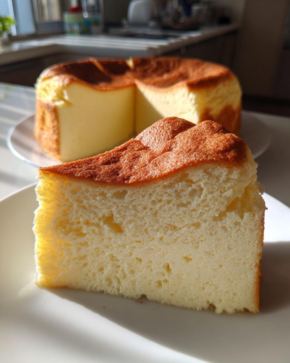 Jiggly Japanese Cheesecake - detail 1