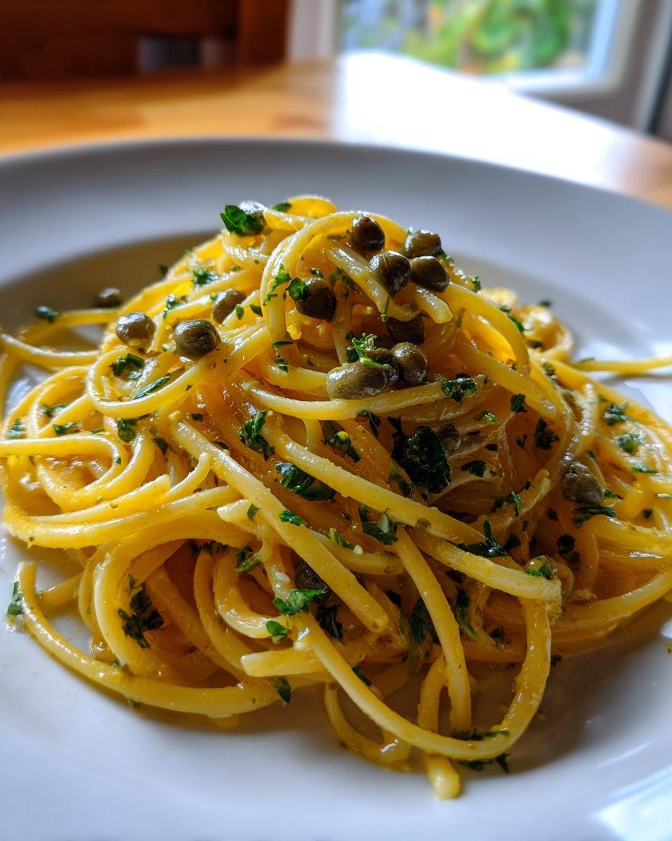 Lemon Caper Pasta - detail 1