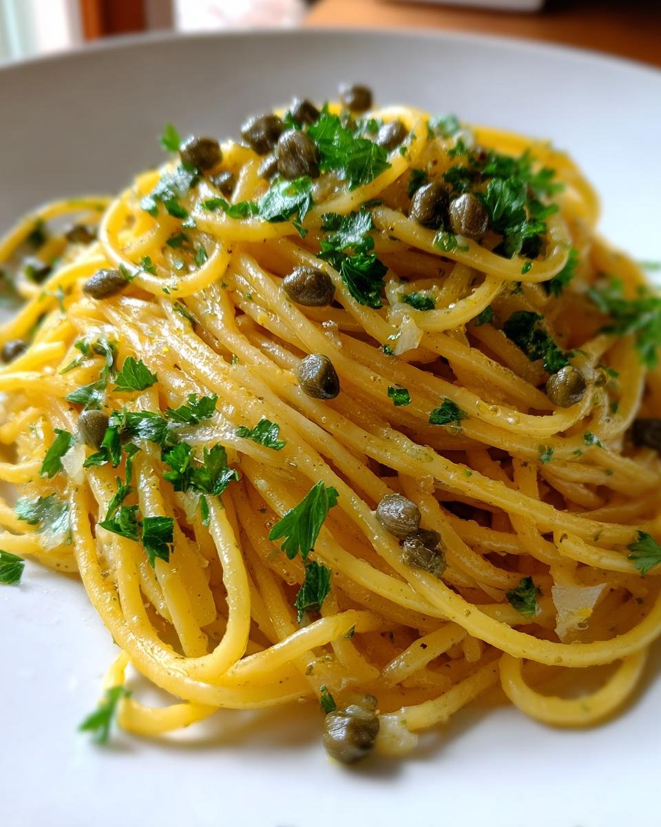 Lemon Caper Pasta - detail 2