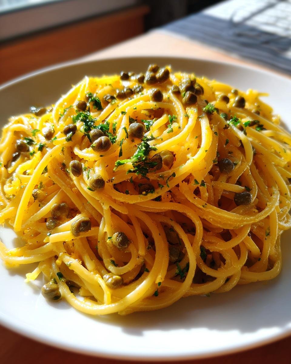 Lemon Caper Pasta - detail 3