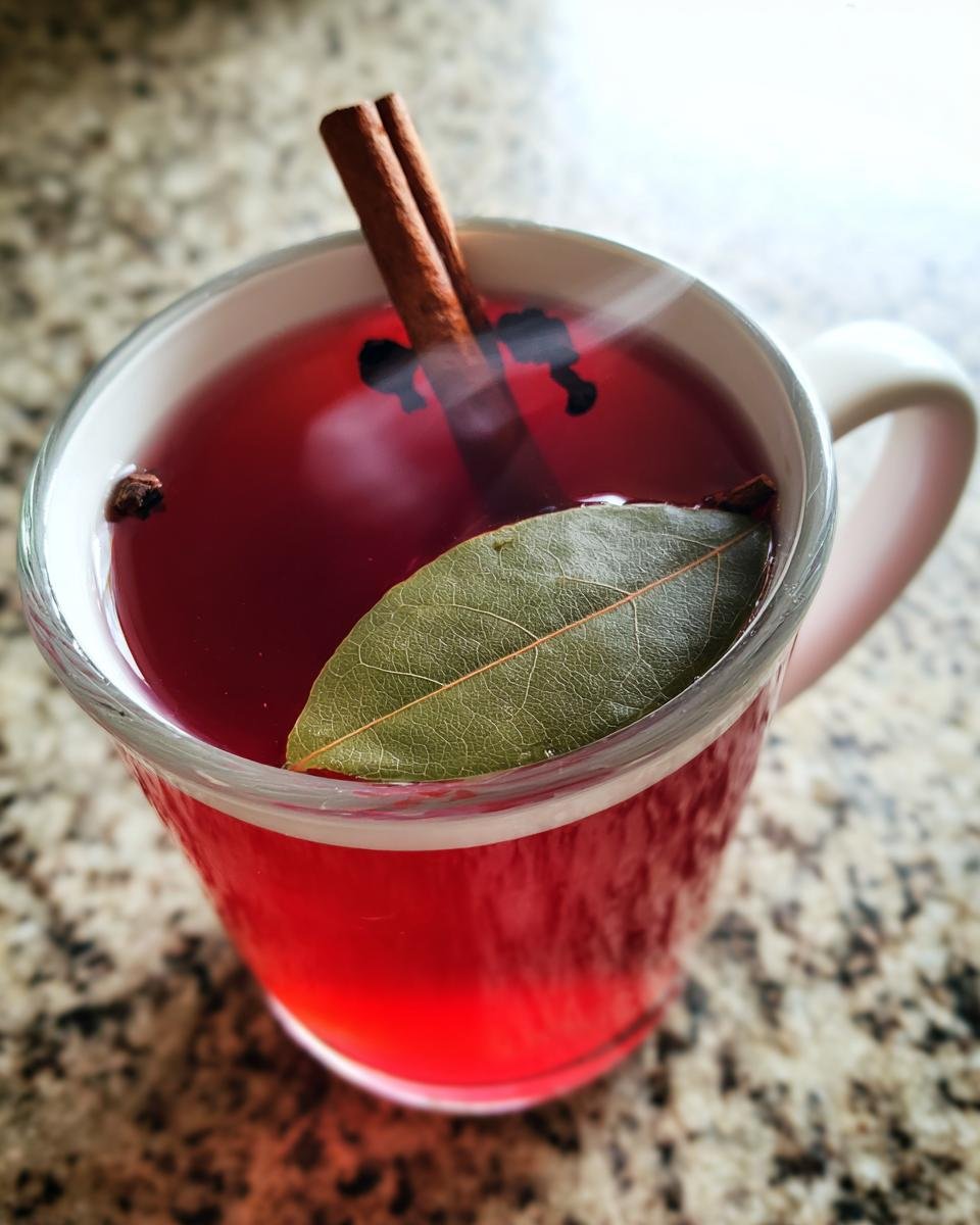 Magic Tea of Bay Leaf, Clove, Cinnamon, and Hibiscus - detail 3