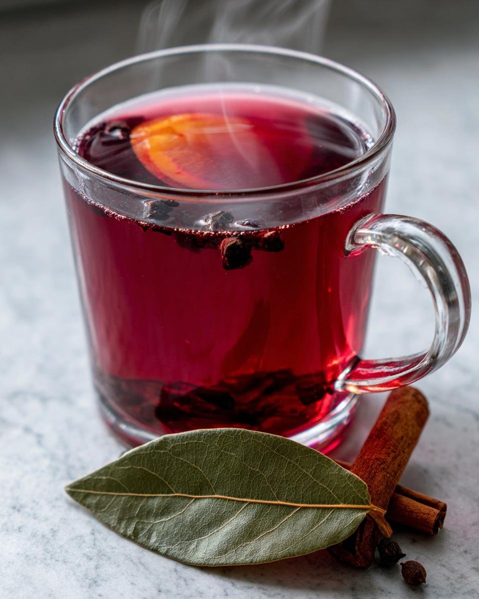 Magic Tea of Bay Leaf, Clove, Cinnamon, and Hibiscus - detail 4