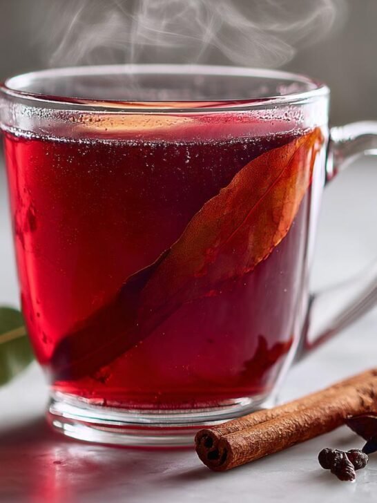 Magic Tea of Bay Leaf, Clove, Cinnamon, and Hibiscus