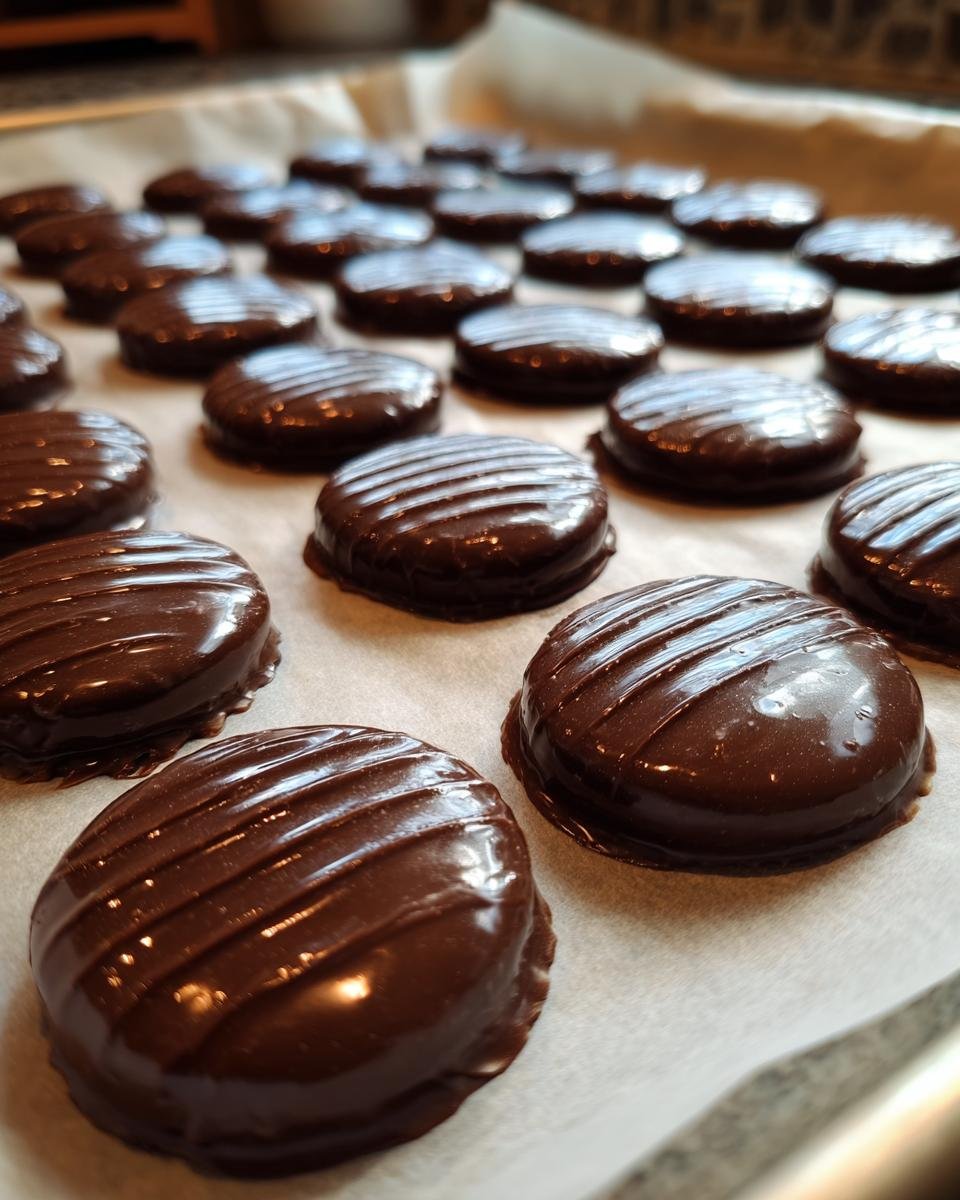 Mint Chocolate Medallions - detail 2