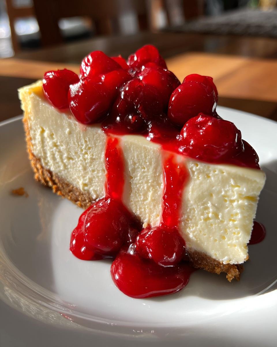 No Bake Cherry Cheesecake - detail 3