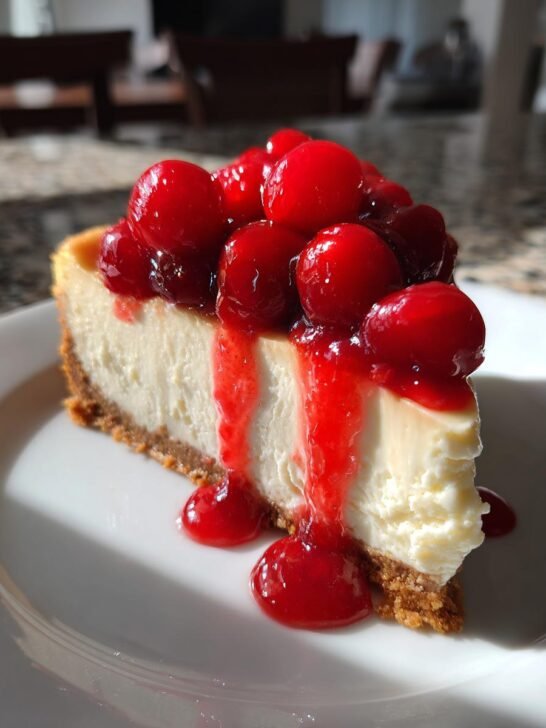 No Bake Cherry Cheesecake