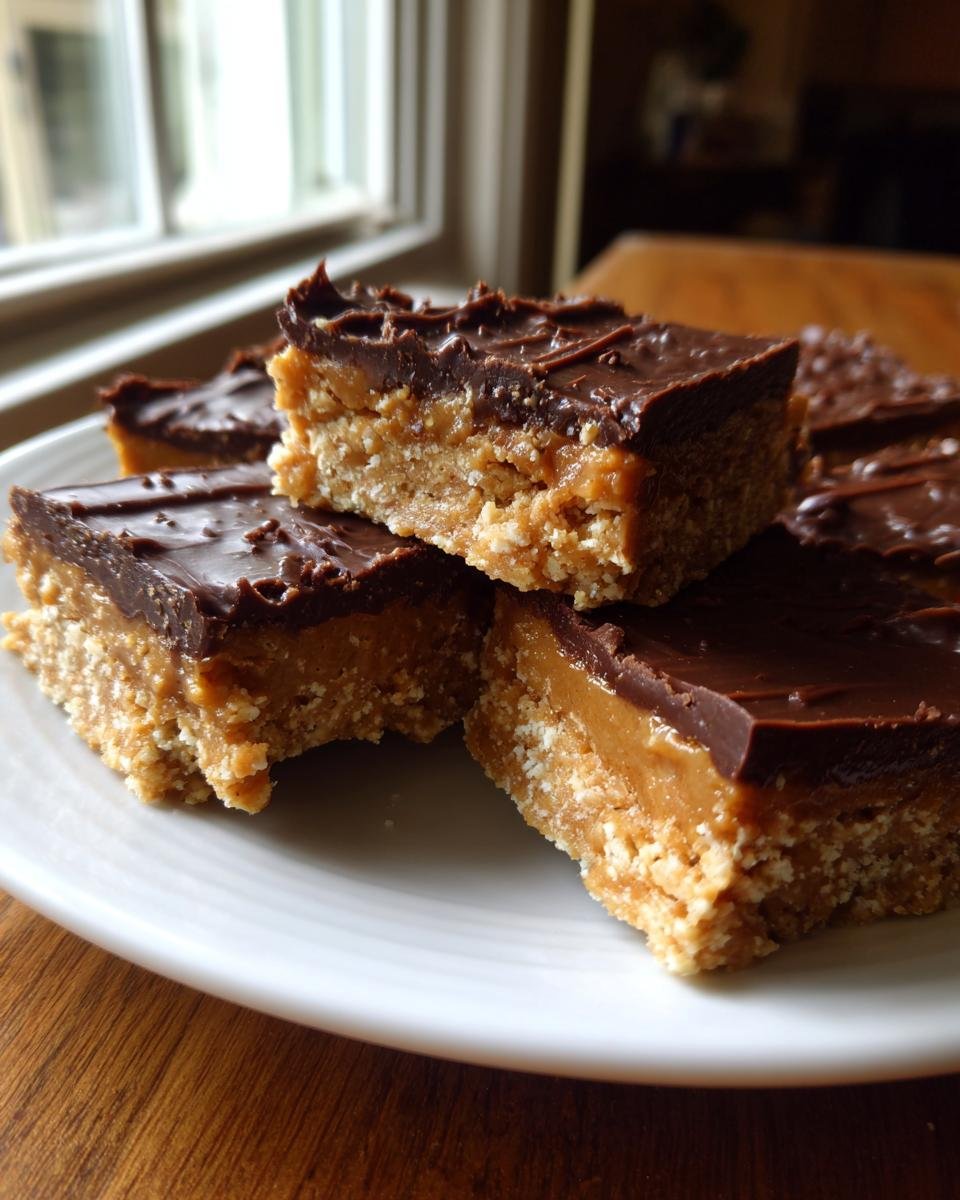 No Bake Peanut Butter Bars - detail 1