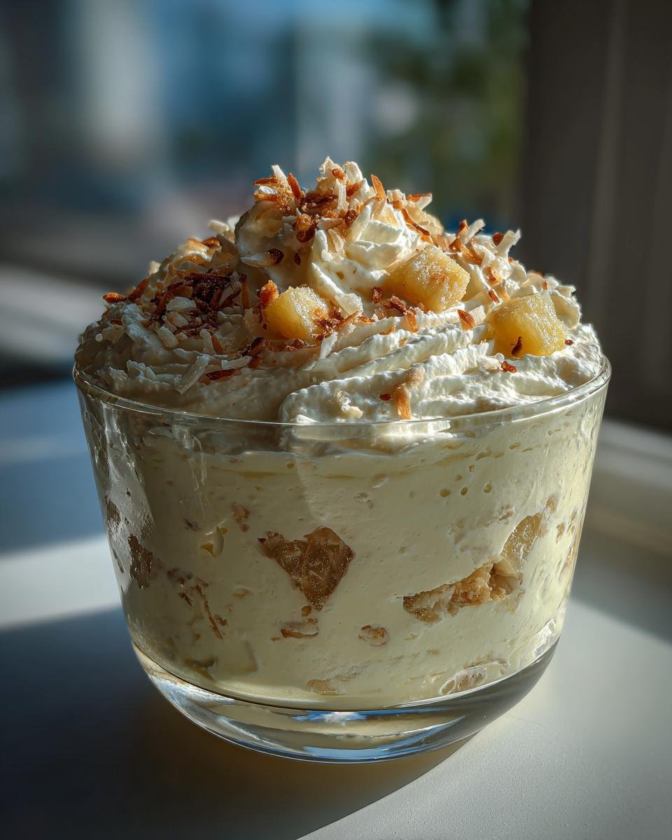 No-Bake Pina Colada Cheesecake Mousse - detail 1