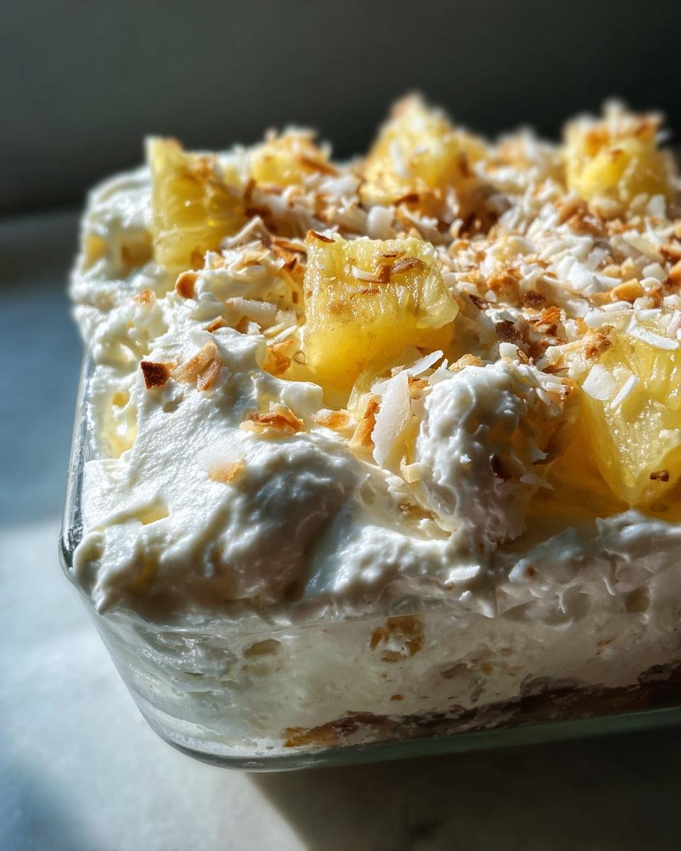 No-Bake Pina Colada Cheesecake Mousse - detail 3